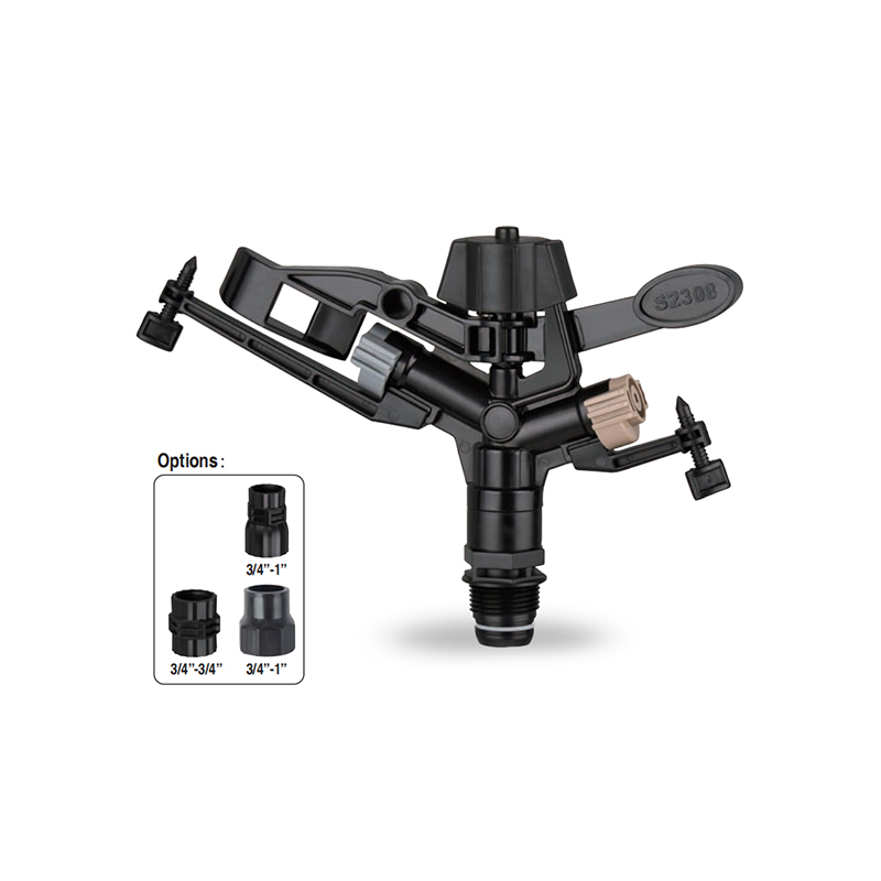 Arroseur à impact rotatif pour champ d'irrigation à impact DC-MS2308, avec buses de brumisation